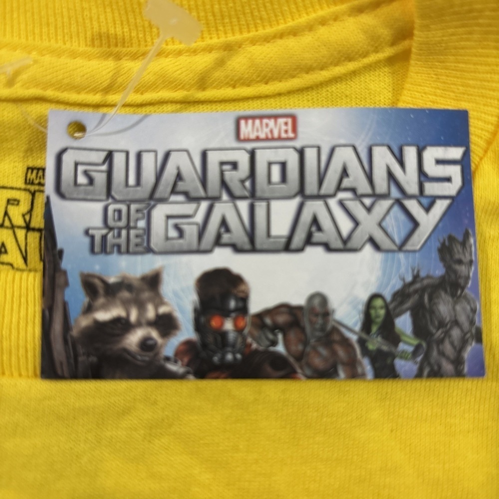Marvel Yellow Guardians Of The Galaxy Children's T Shirt - Picture 3 of 6